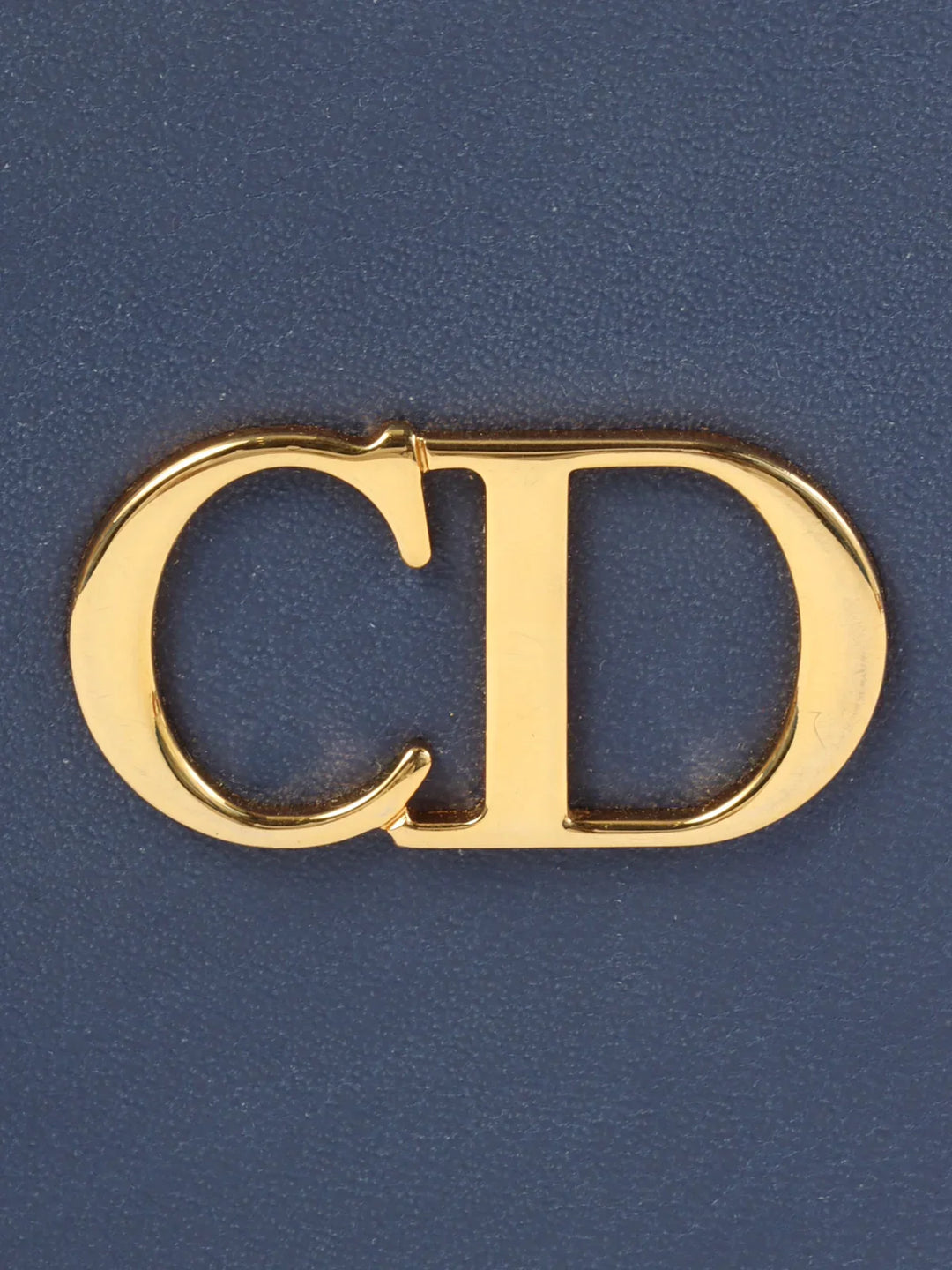 Top quality Dior Logo Plate Wallet Blue