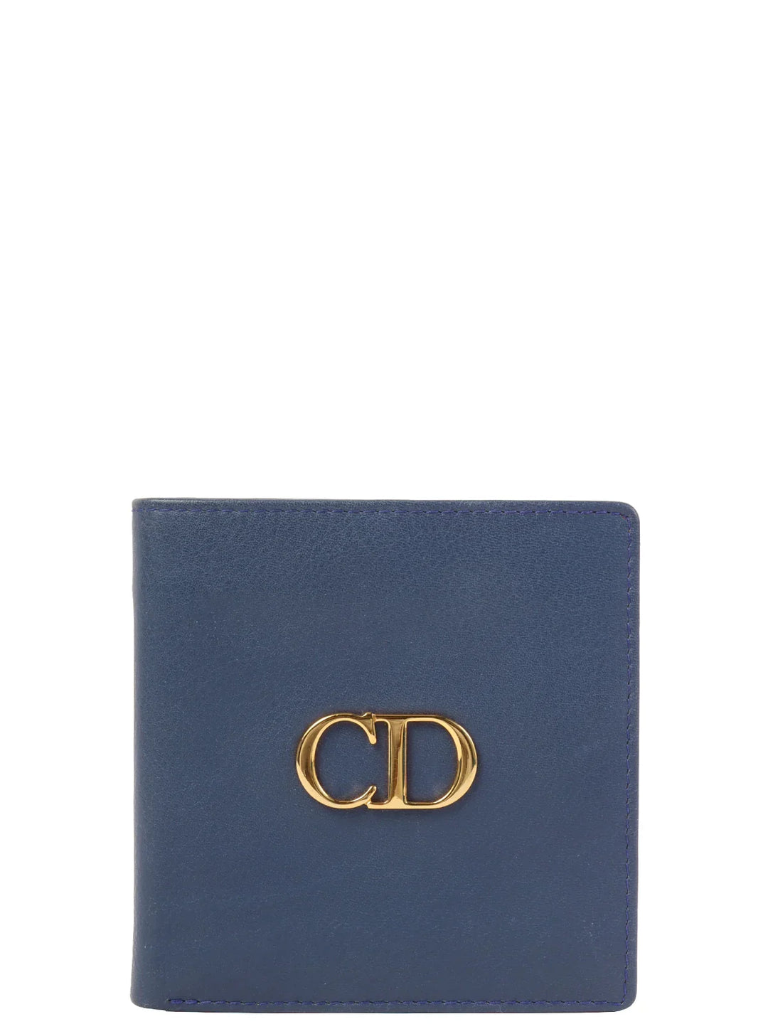 Top quality Dior Logo Plate Wallet Blue