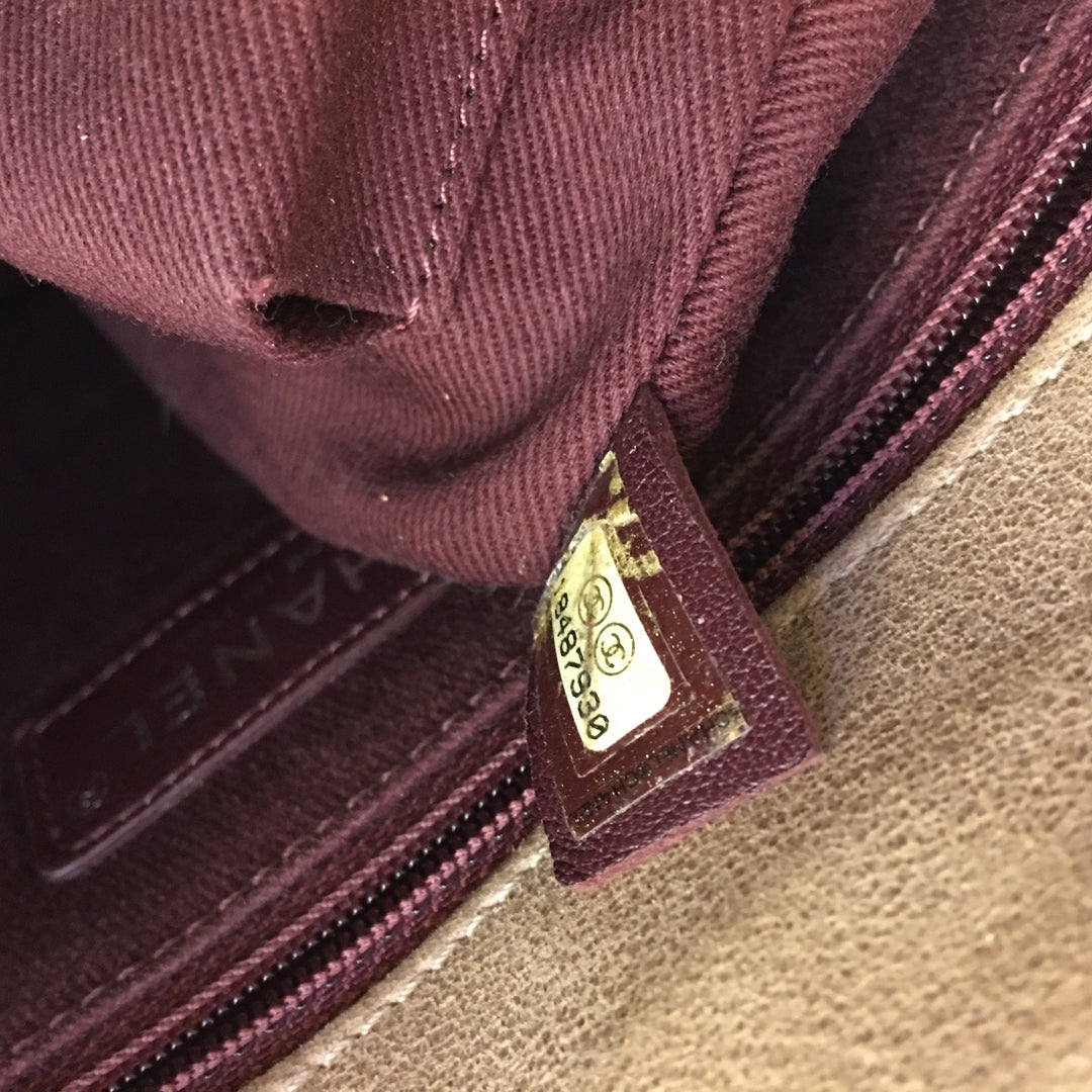 Chanel Boy Shoulder Bag in Beige Suede