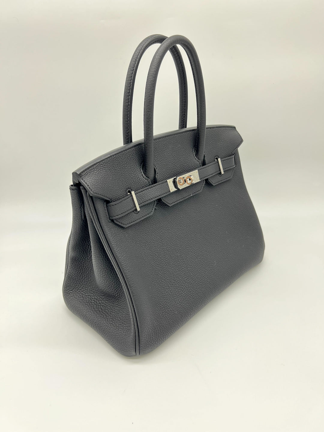 Top quality Hermes Birkin 30 Noir Togo Palladium Hardware