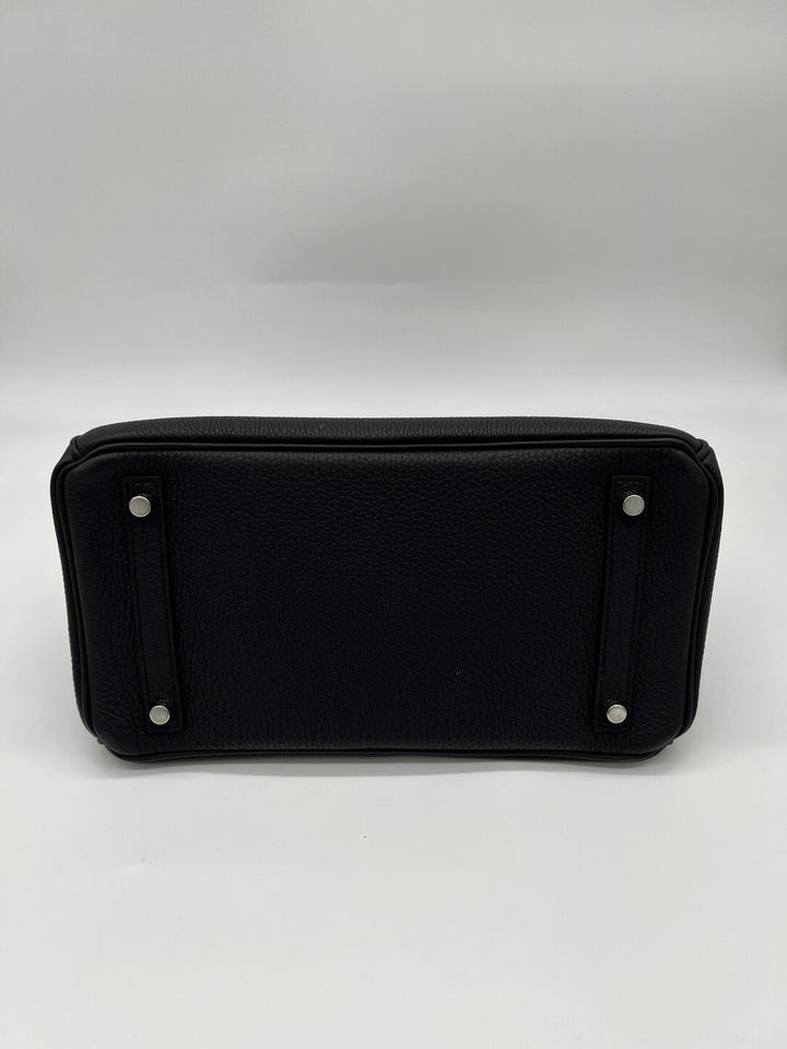 Top quality Hermes Birkin 30 Noir Togo Palladium Hardware