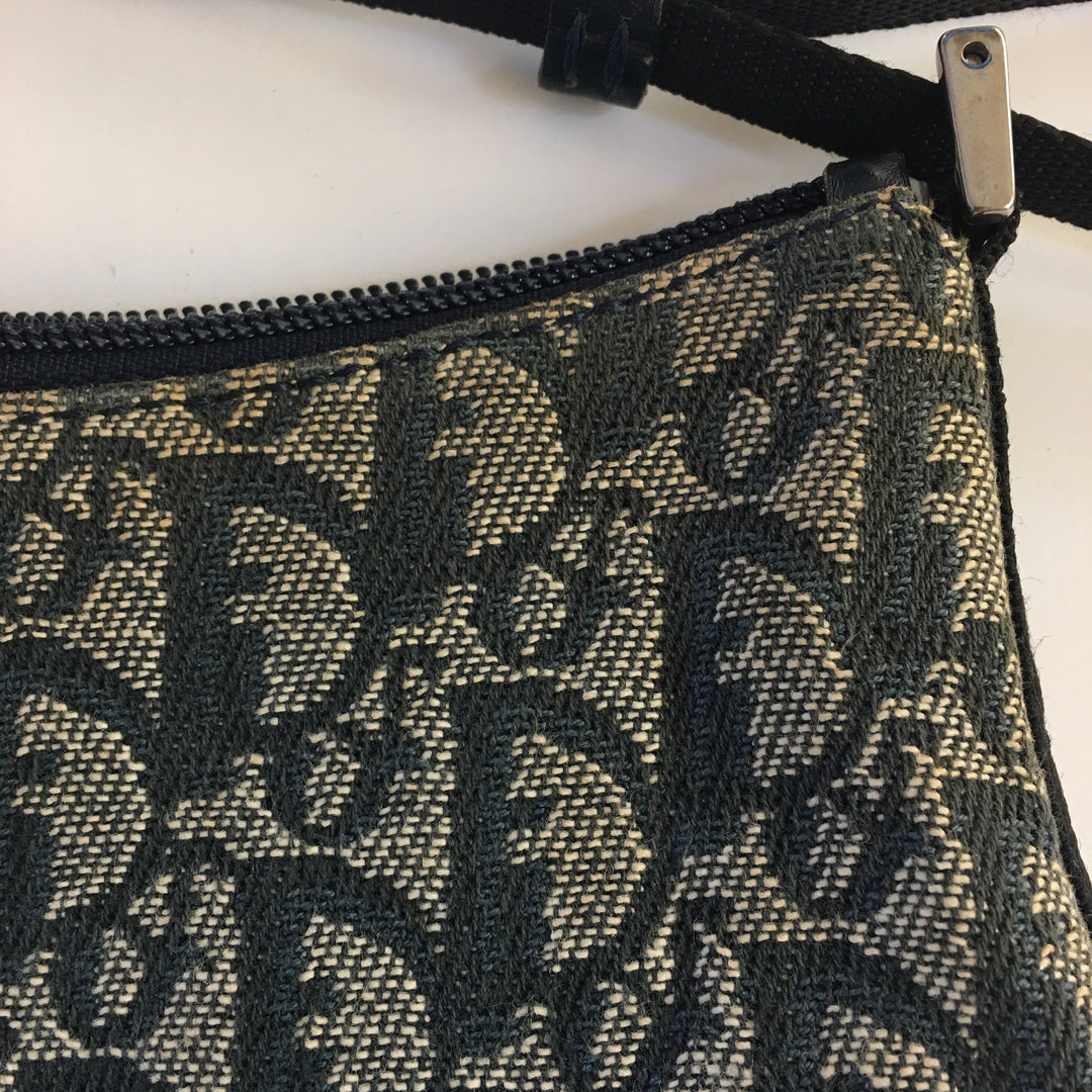 CHRISTIAN Top quality Dior Shoulder Bag in Blue Fabric