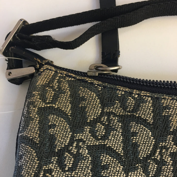 CHRISTIAN Top quality Dior Shoulder Bag in Blue Fabric