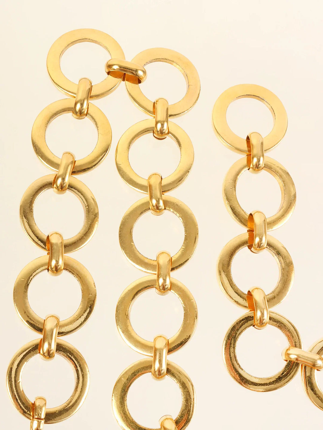 Celine Circle Logo Chain Belt Gold