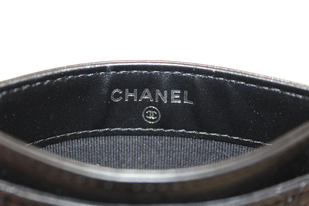 Top Quality Chanel Black Calfskin Quilted Reissue Card Holder