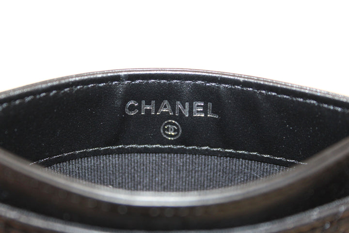 Top Quality Chanel Black Calfskin Quilted Reissue Card Holder