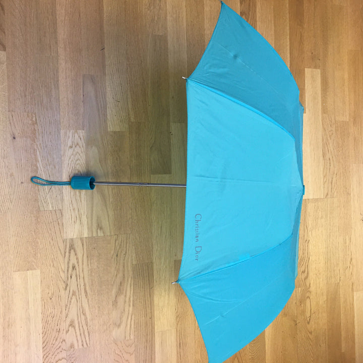 CHRISTIAN Dior Umbrella in Blue Fabric
