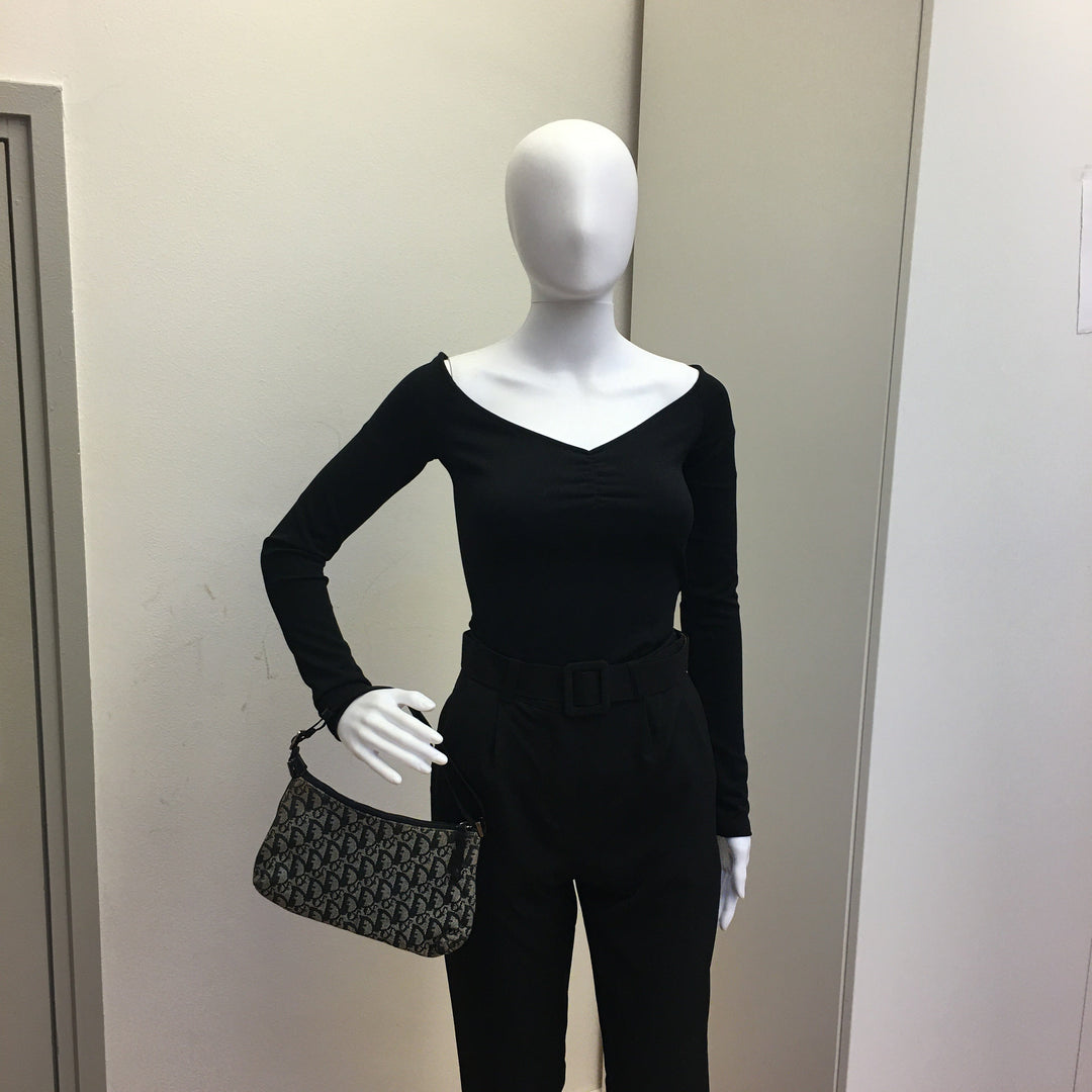 CHRISTIAN Top quality Dior Shoulder Bag in Blue Fabric