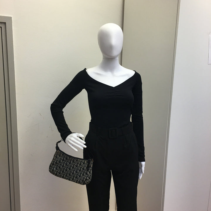 CHRISTIAN Top quality Dior Shoulder Bag in Blue Fabric