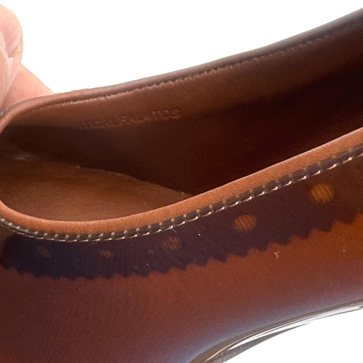 Burberry Leather Pumps Heels Brown Size 37