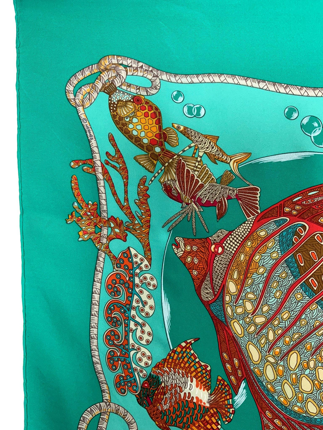 Top quality Hermes Grand Fonds Silk Scarf 90