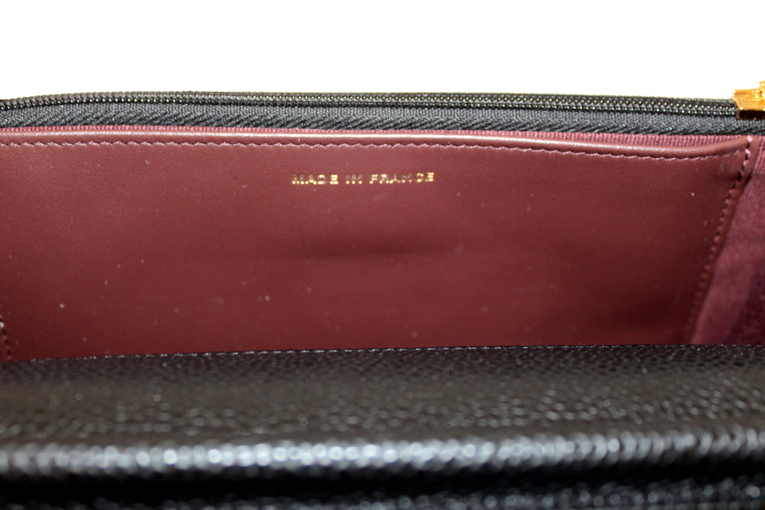 NEW Top Quality Chanel Black Quilted Caviar Leather Wallet On Chain WOC Messenger Bag