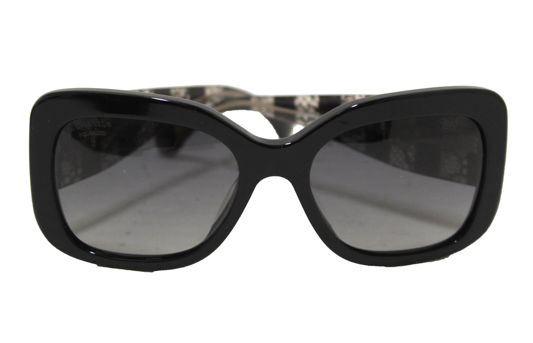 chanel black lace effect sunglasses | Shop Now at Italystation.com