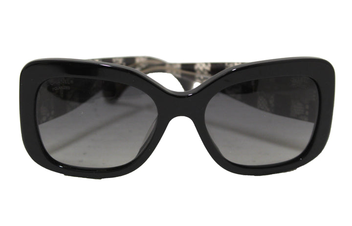 chanel black lace effect sunglasses | Shop Now at Italystation.com