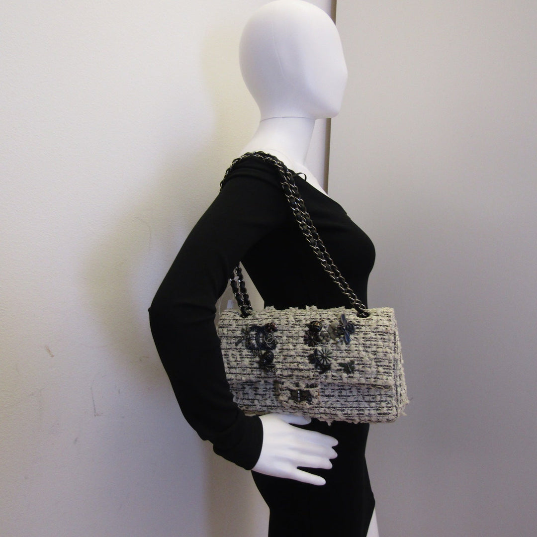 Chanel Limited Edition 2.55 Reissue 226 "Garden Charms Edition" Double New Shoulder Bag