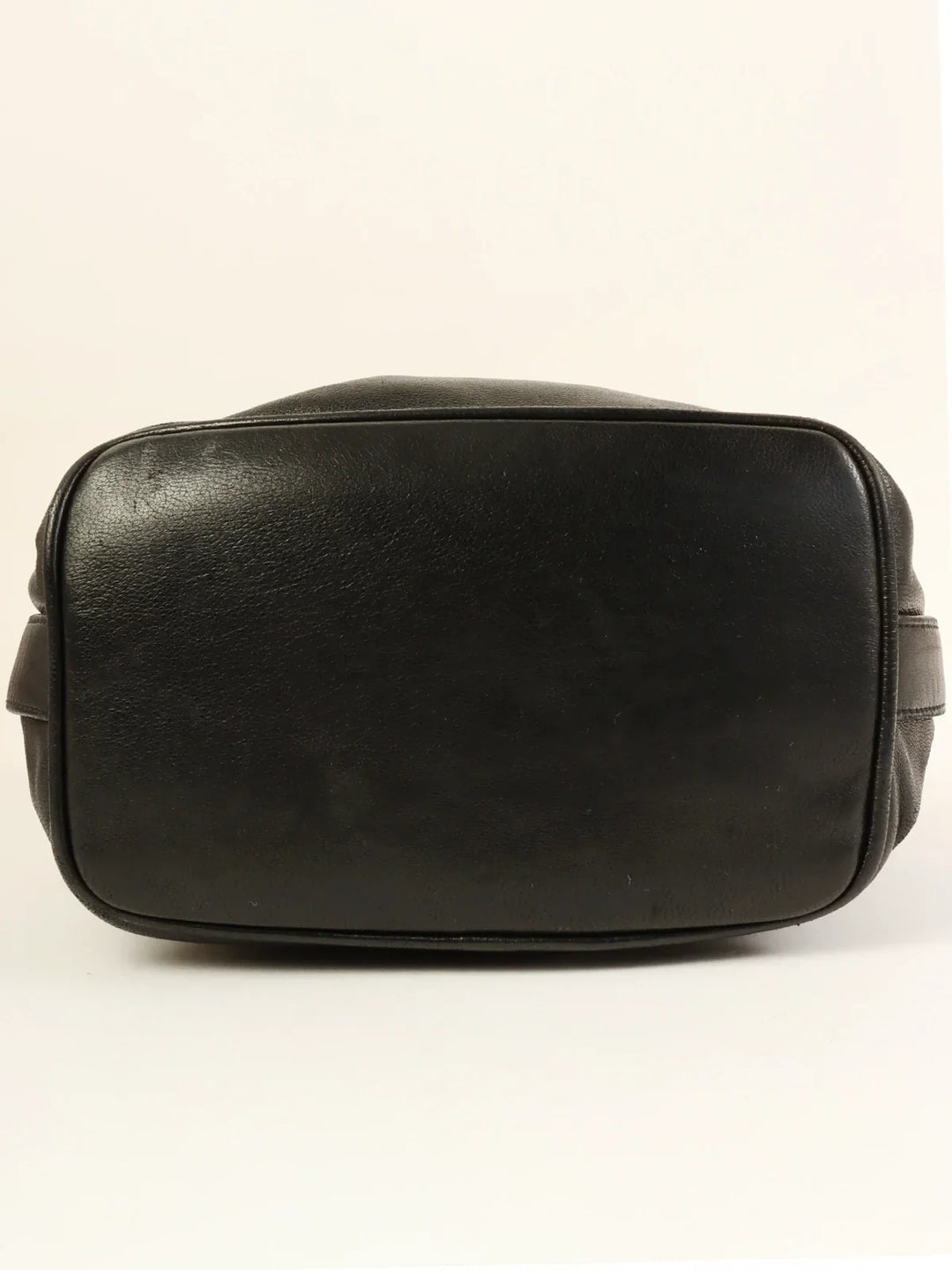 Chanel Around 1995 Made Turn-Lock Mini Drawstring Shoulder Bag With Pouch Black