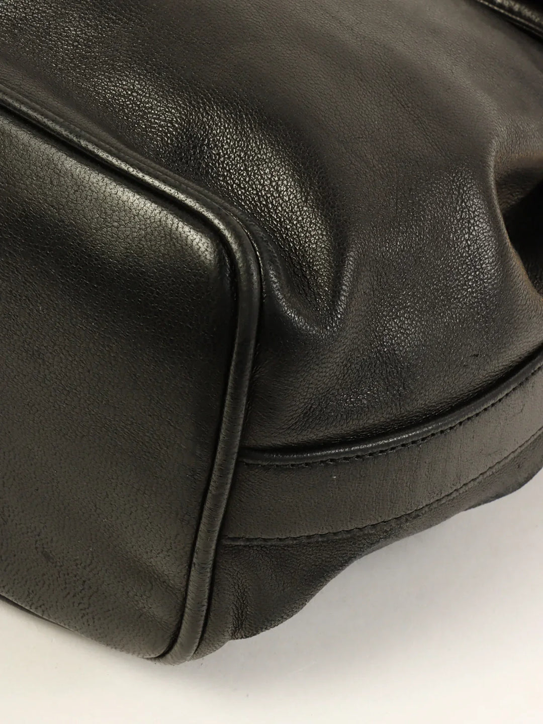 Chanel Around 1995 Made Turn-Lock Mini Drawstring Shoulder Bag With Pouch Black