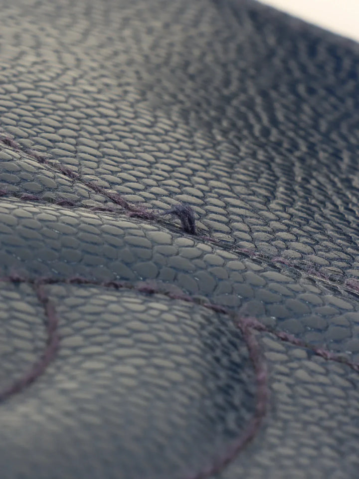 Chanel Around 1992 Made Caviar Skin Cc Mark Stitch Chain Tote Bag Navy