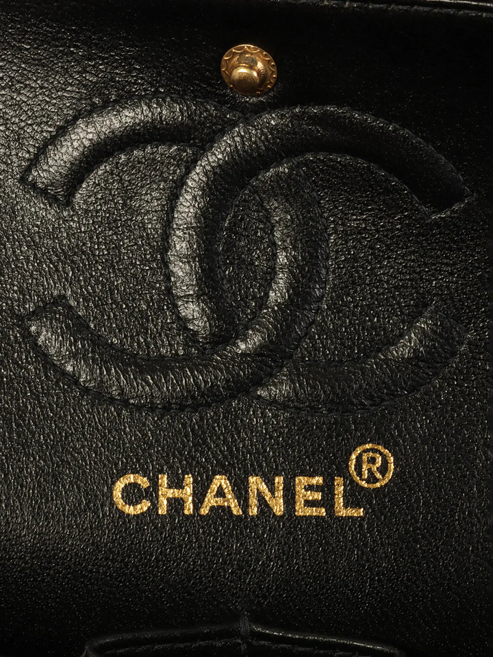 Chanel Around 1998 Made Denim Classic New Chain Bag 23Cm Black