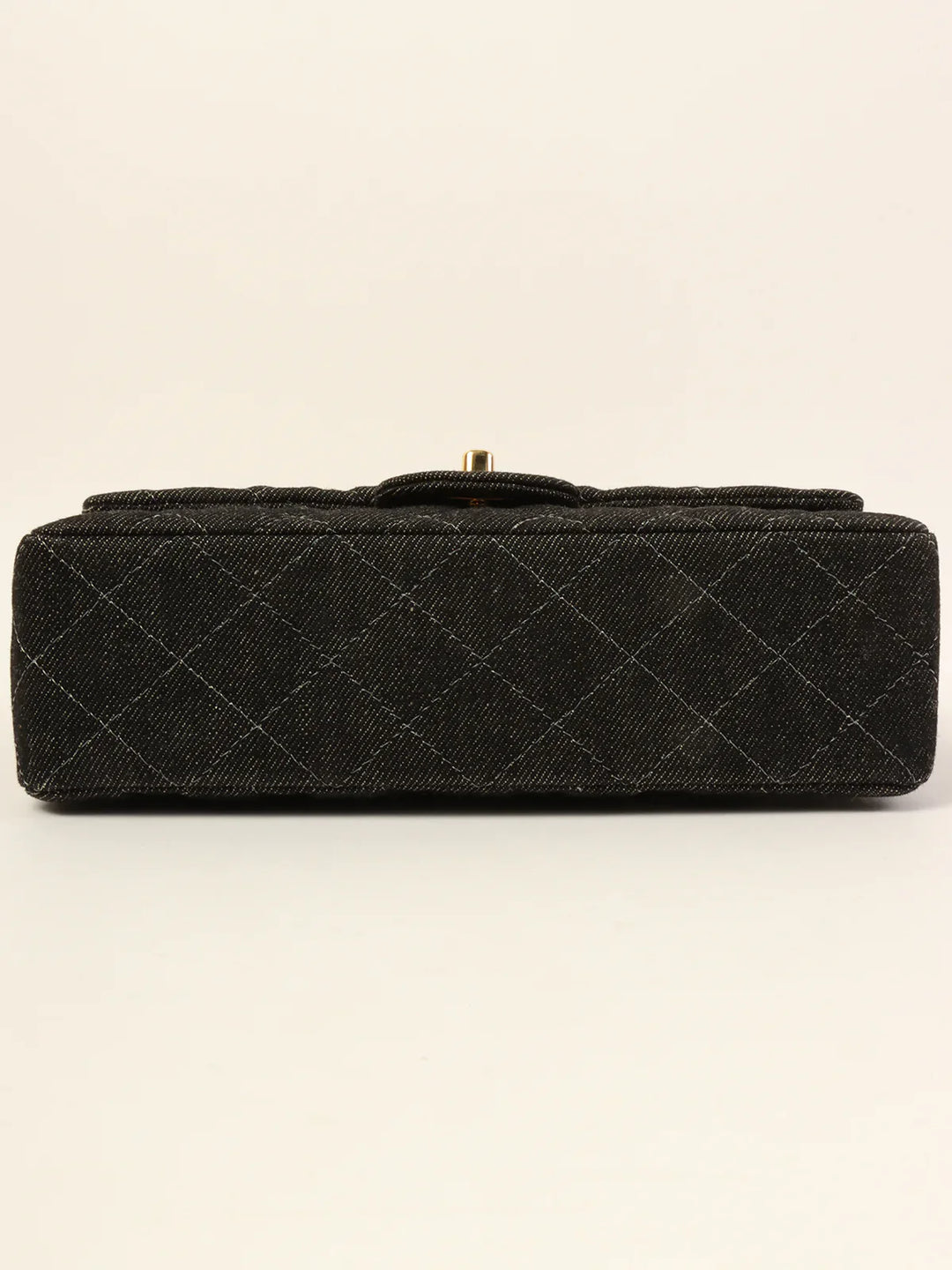 Chanel Around 1998 Made Denim Classic New Chain Bag 23Cm Black