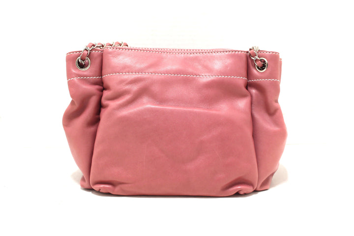 Top Quality Chanel Pink Lambskin Leather Shoulder Bag