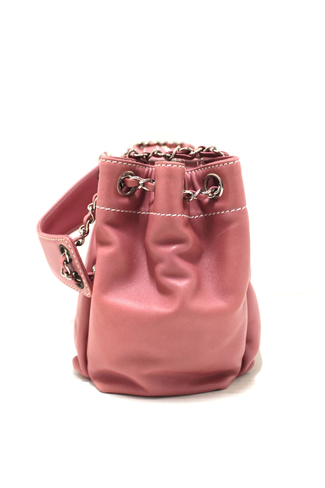 Top Quality Chanel Pink Lambskin Leather Shoulder Bag