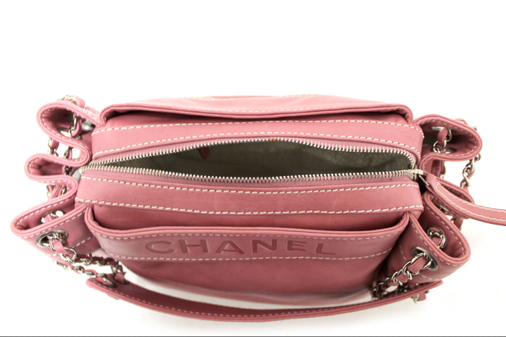 Top Quality Chanel Pink Lambskin Leather Shoulder Bag