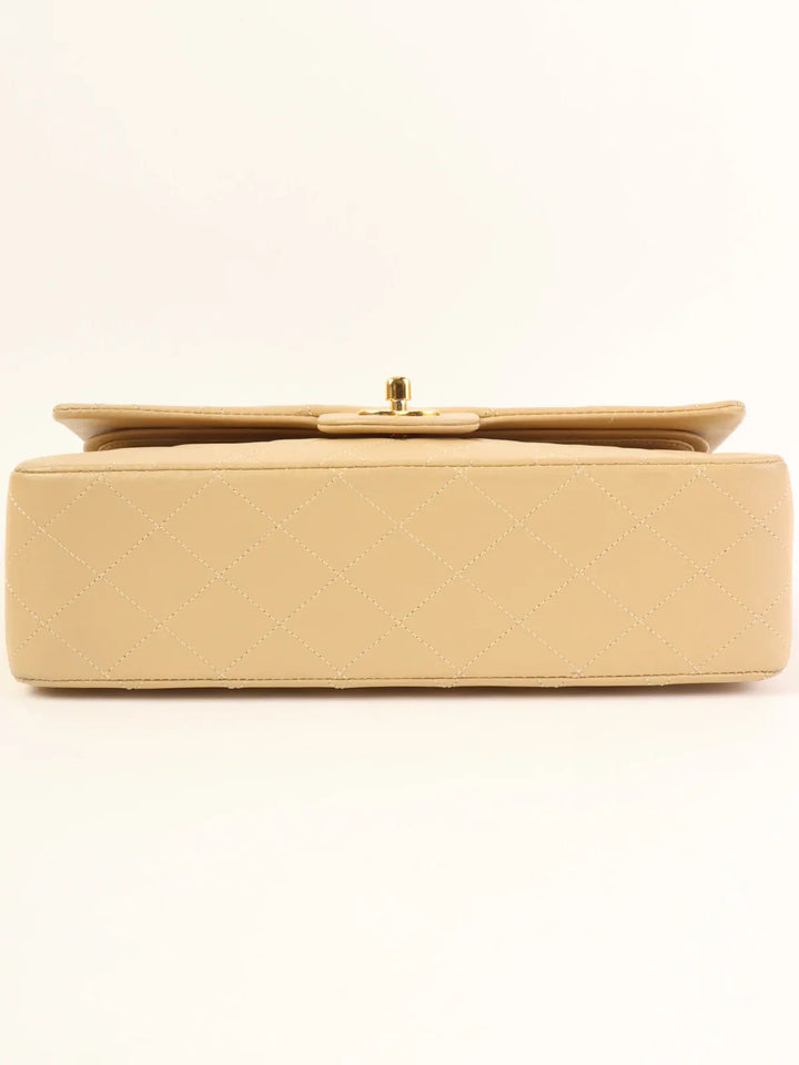 Chanel Around 1990 Made Classic New Chain Bag 25Cm Beige
