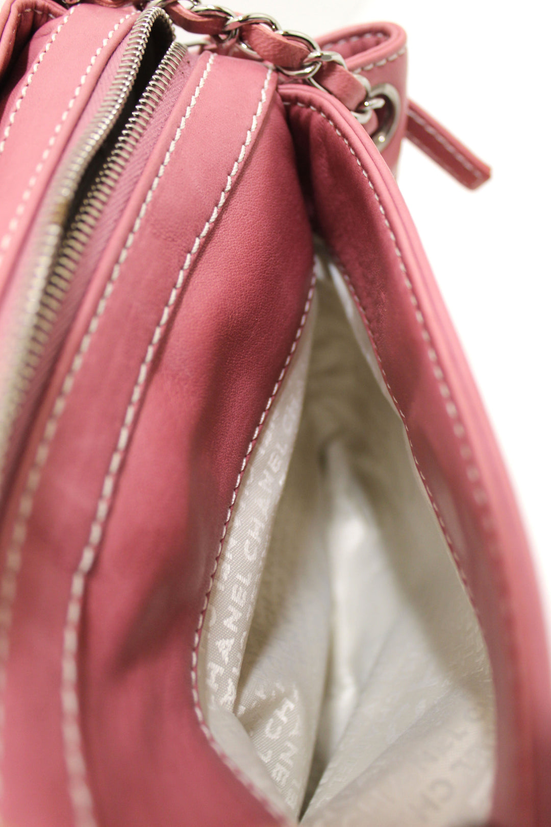 Top Quality Chanel Pink Lambskin Leather Shoulder Bag