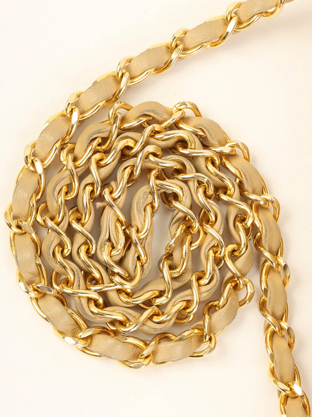 Chanel Around 1990 Made Classic New Chain Bag 25Cm Beige