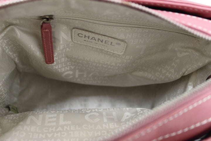Top Quality Chanel Pink Lambskin Leather Shoulder Bag