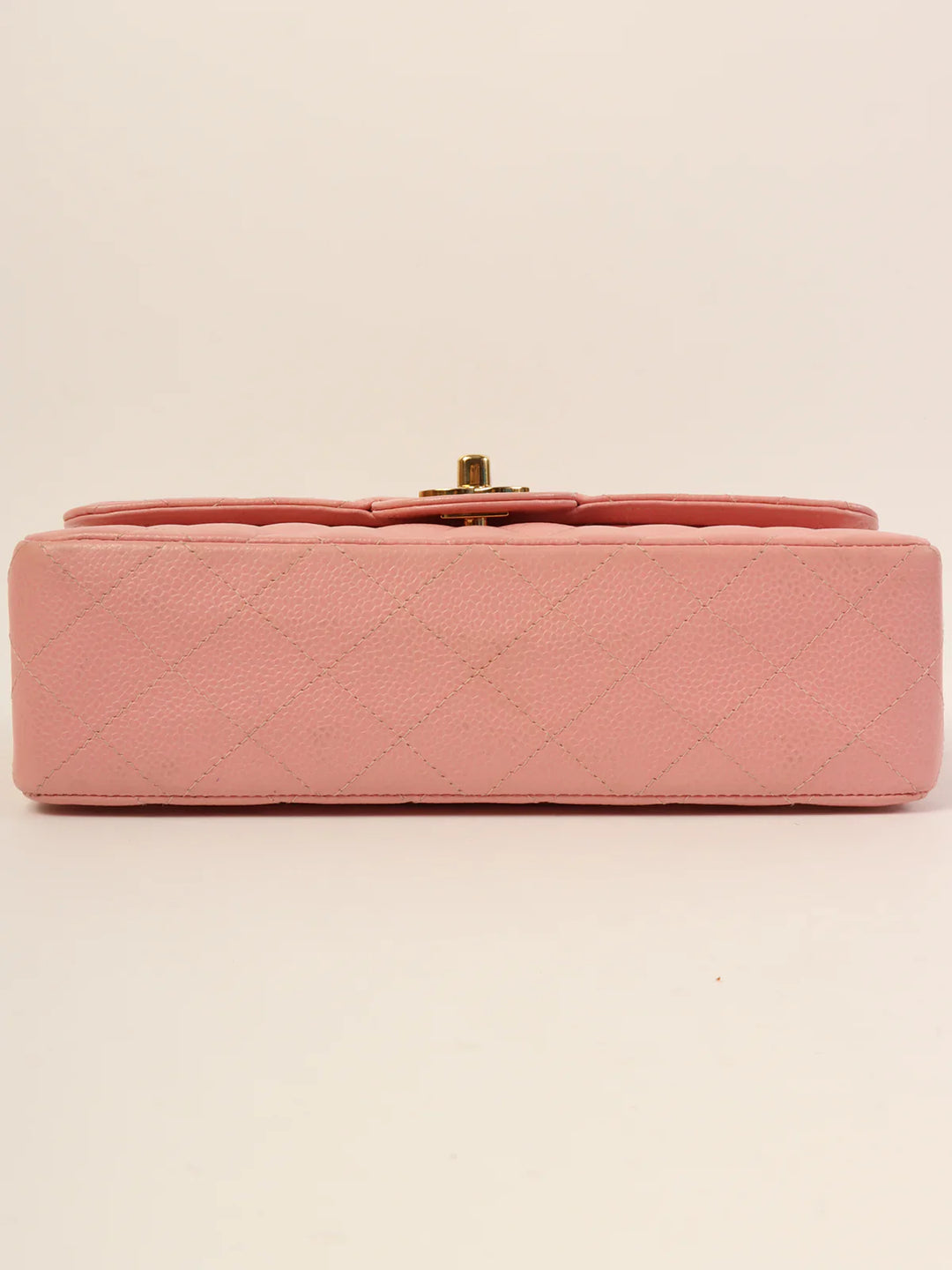 Chanel Around 2003 Made Caviar Skin Classic New Chain Bag 23Cm Pink