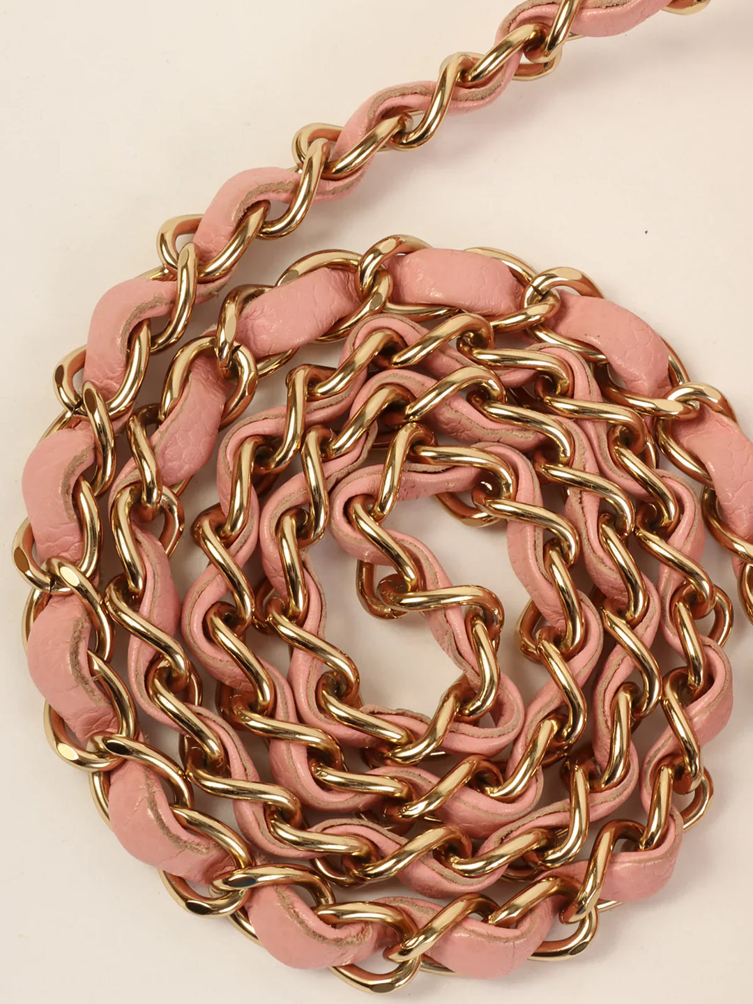 Chanel Around 2003 Made Caviar Skin Classic New Chain Bag 23Cm Pink