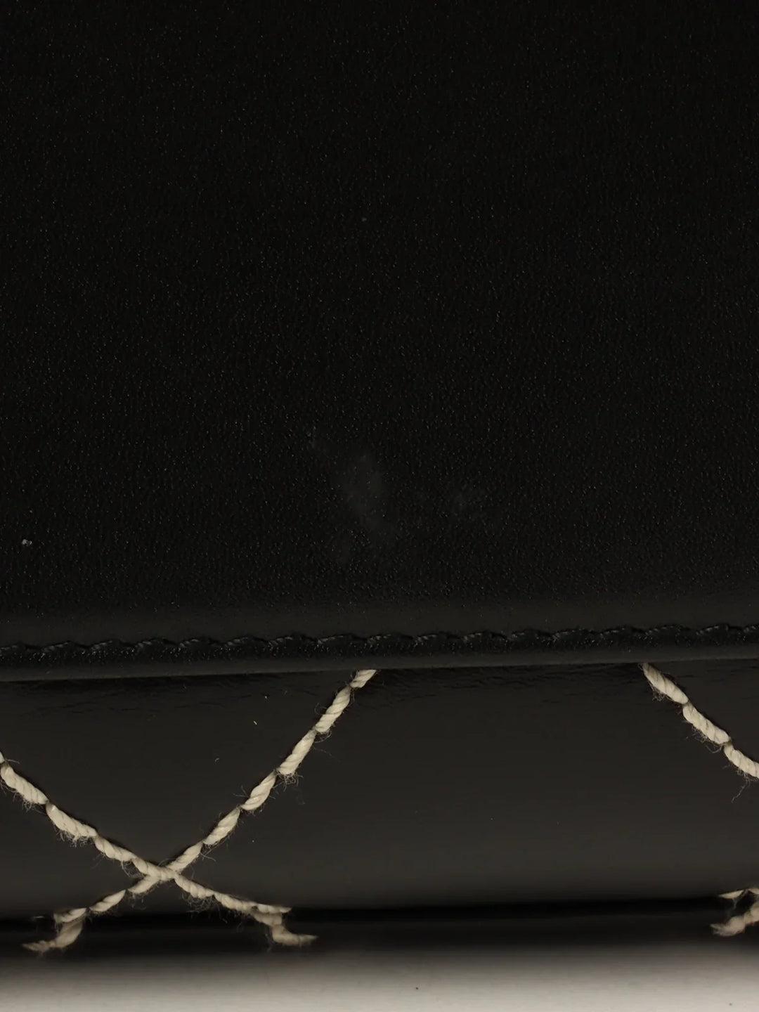 Chanel Around 2001 Made Wild Stitch Cc Mark Plate Tote Bag Black
