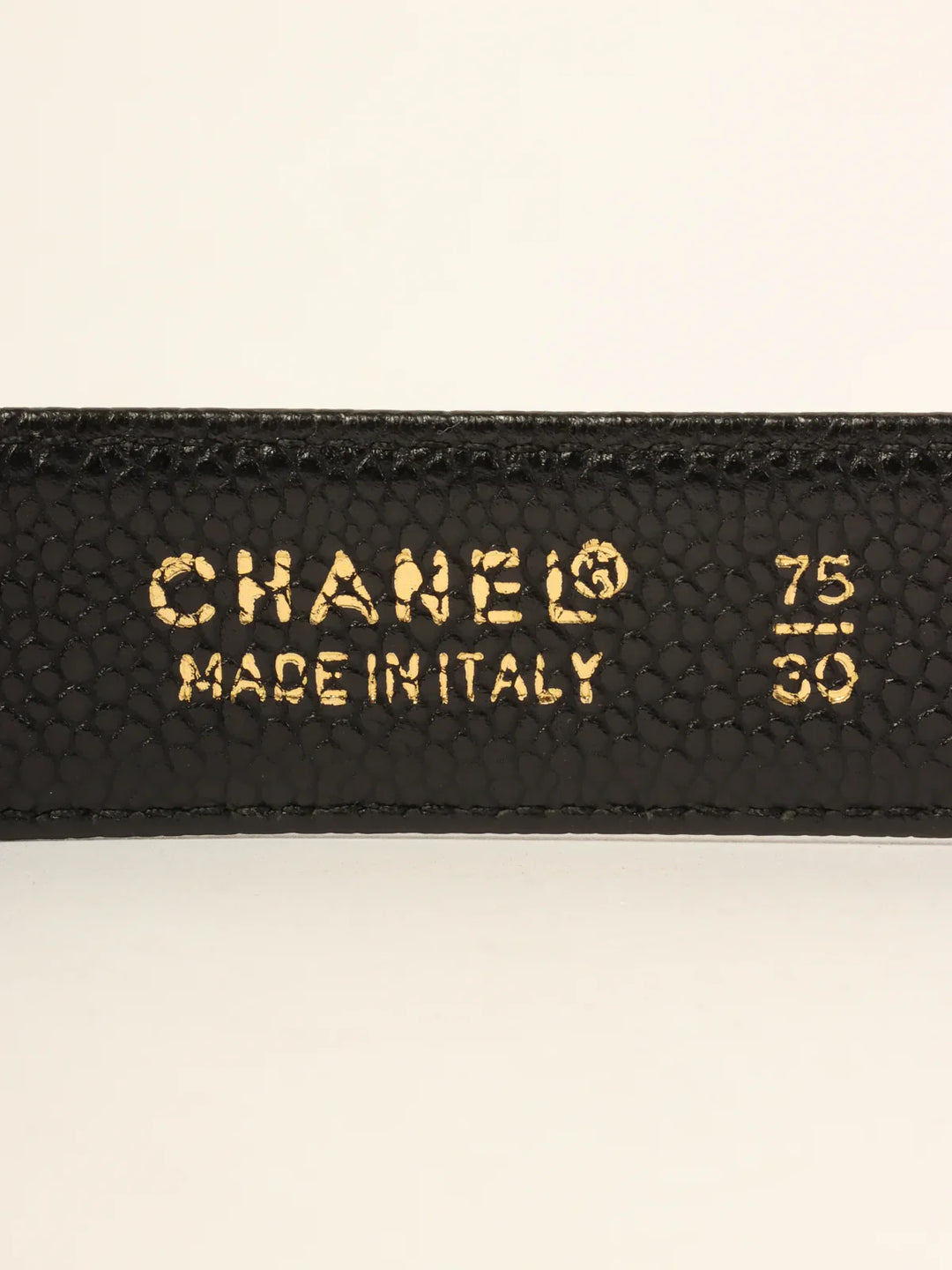 Chanel Around 1995 Made Caviar Skin Turn-Lock Waist Bag Black