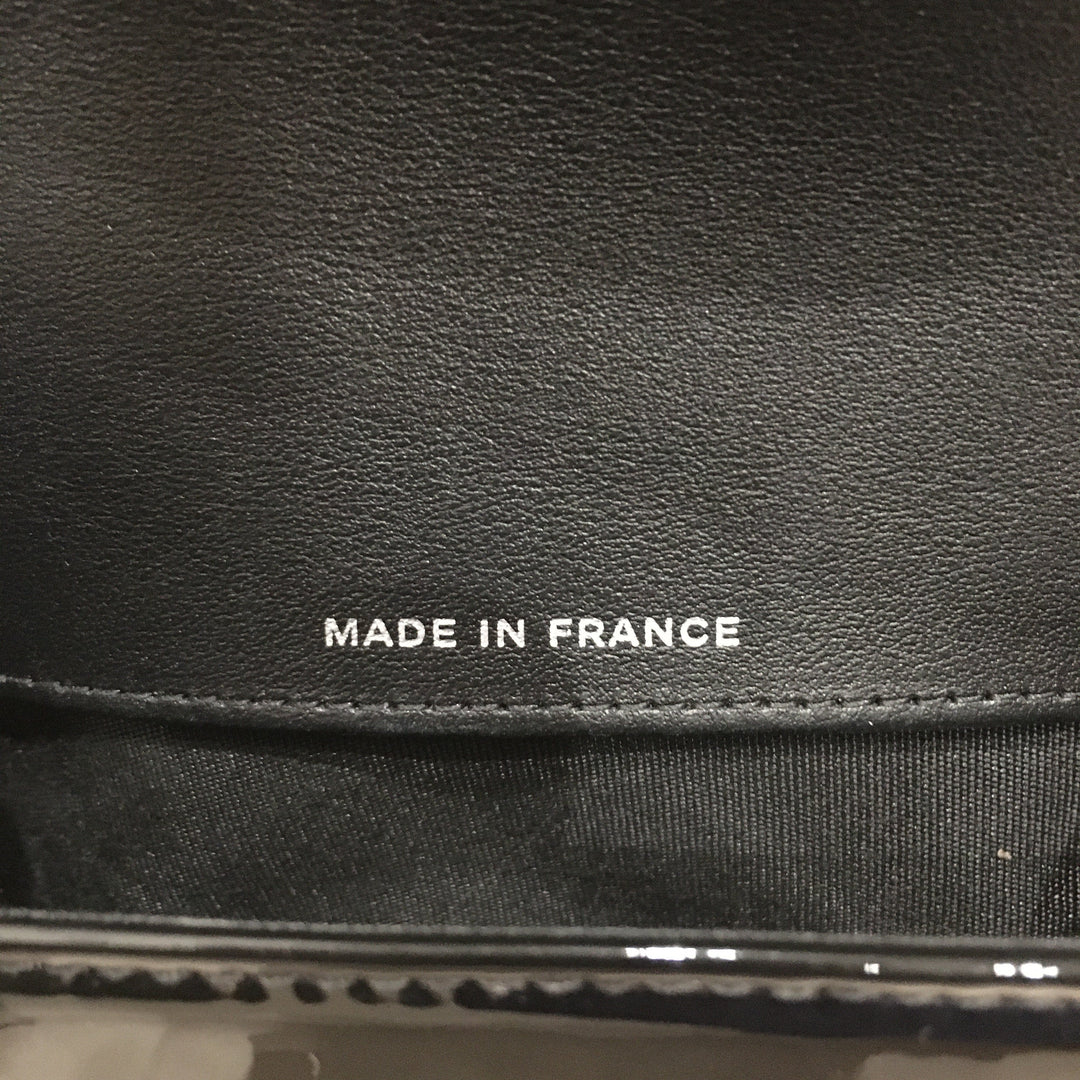 Chanel Black Patent Super Mini Boy Shoulder Bag Sku# 76305