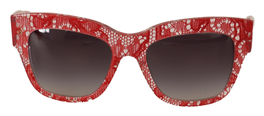 Dolce & Gabbana Sicilian Lace-Inspired Red Men's Sunglasses