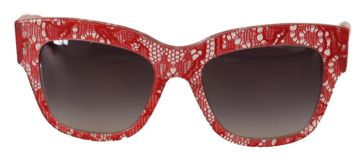 Dolce & Gabbana Sicilian Lace-Inspired Red Men's Sunglasses