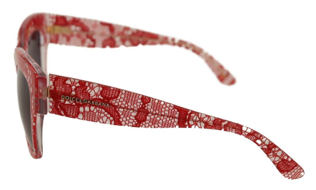 Dolce & Gabbana Sicilian Lace-Inspired Red Men's Sunglasses