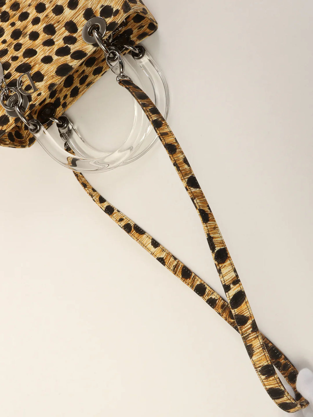 Top quality Dior Leopard Lady  2Way Bag M Brown/Black