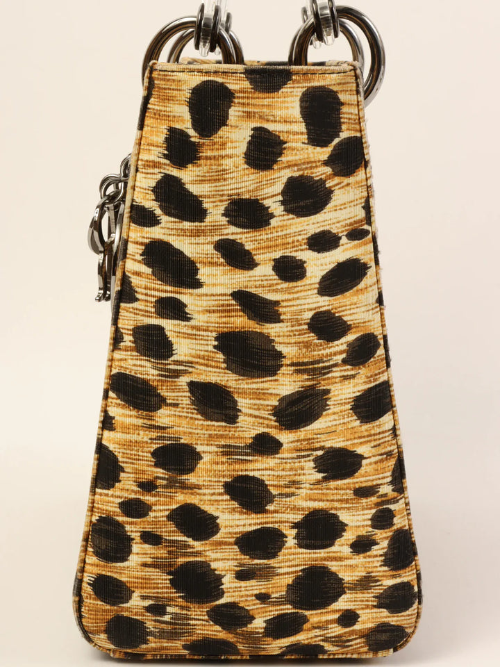 Top quality Dior Leopard Lady  2Way Bag M Brown/Black