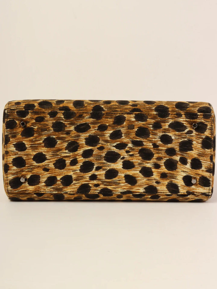 Top quality Dior Leopard Lady  2Way Bag M Brown/Black