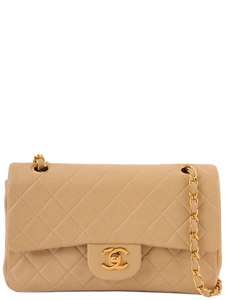 Chanel Around 2010 Made Classic New Chain Bag 23Cm Beige