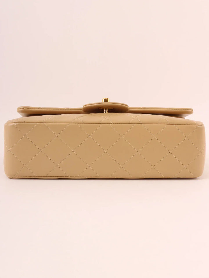 Chanel Around 2010 Made Classic New Chain Bag 23Cm Beige