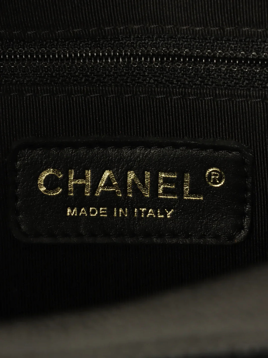 Chanel Around 2003 Made Caviar Skin Cc Mark Stitch Boston Bag Black