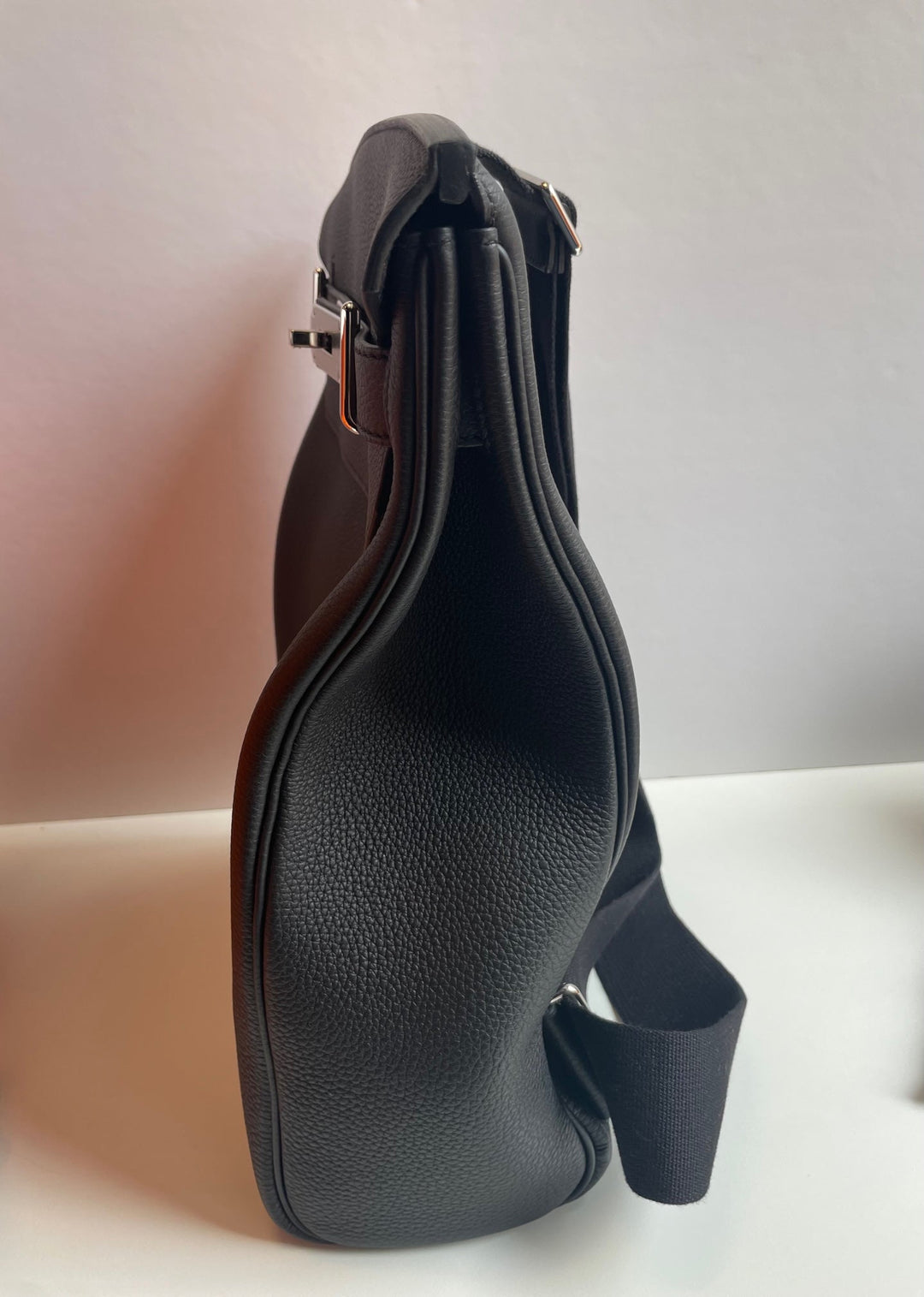 Top quality Hermes HAC A Dos GM Backpack Black Togo Palladium Hardware