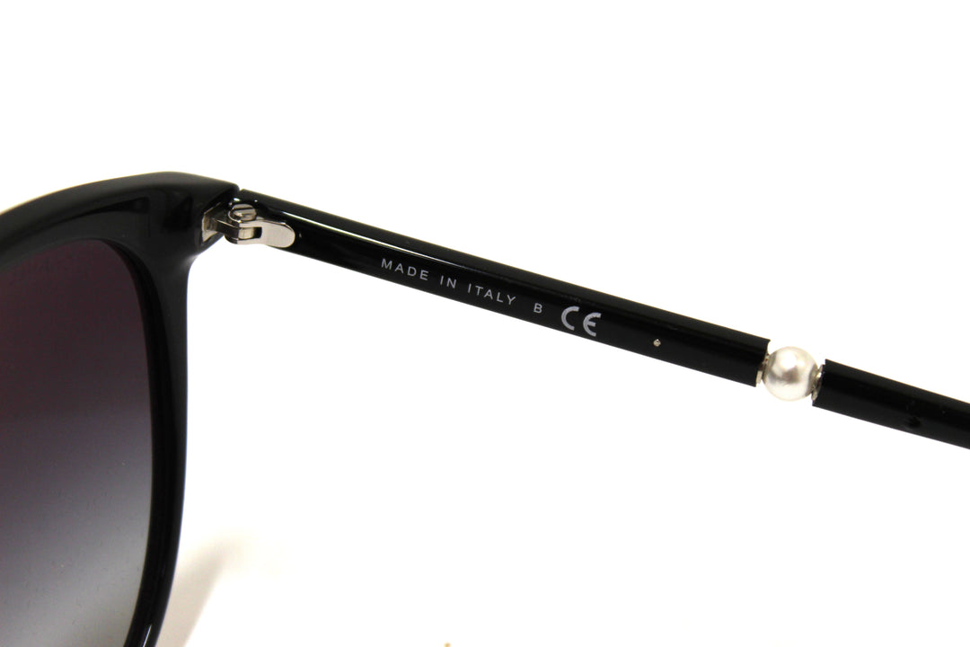 Top Quality Chanel Black Acetate Pearl sunglasses