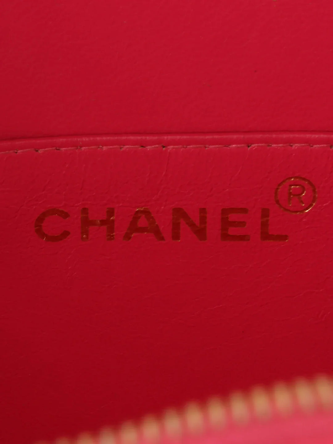 Chanel Around 1995 Made Patent Round Design Cc Mark Vanity Pink