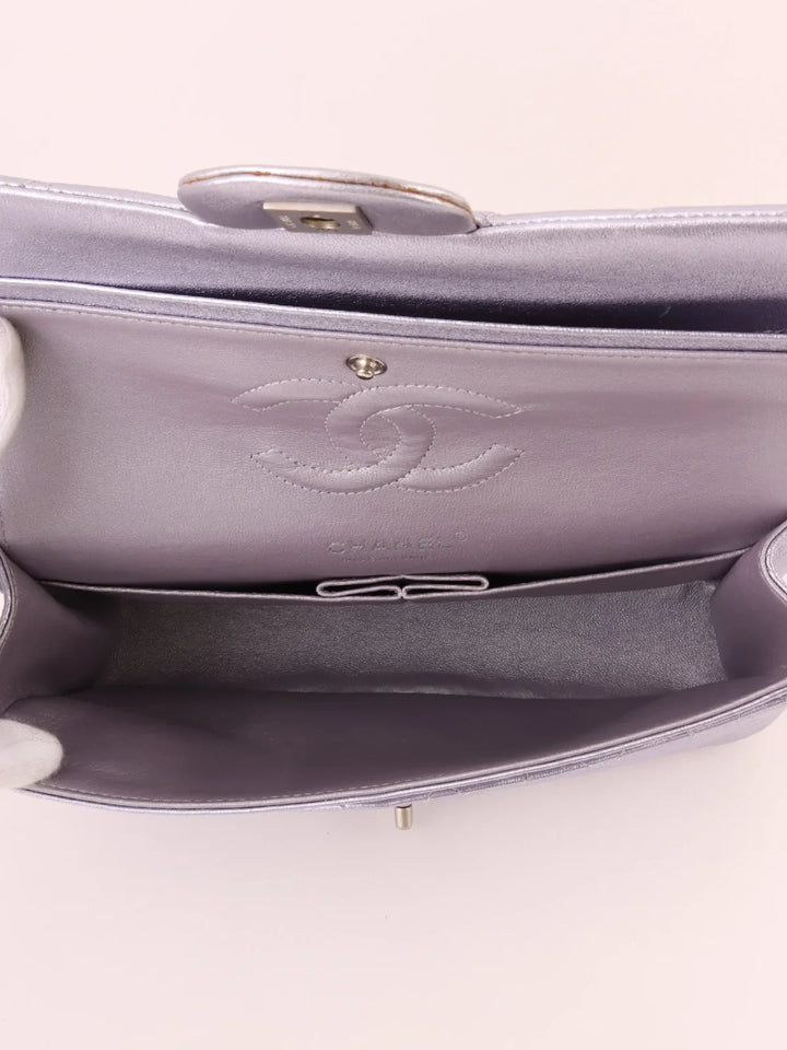 Chanel Around 2010 Made Classic New Chain Bag 25Cm Metallic Light Purple