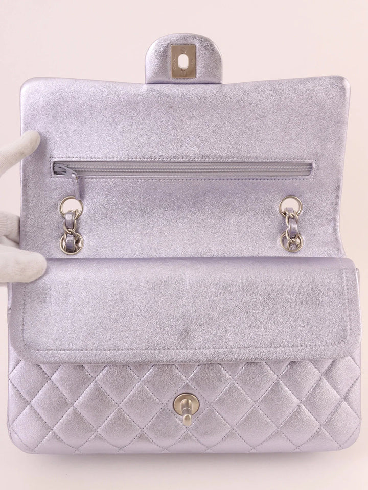 Chanel Around 2010 Made Classic New Chain Bag 25Cm Metallic Light Purple